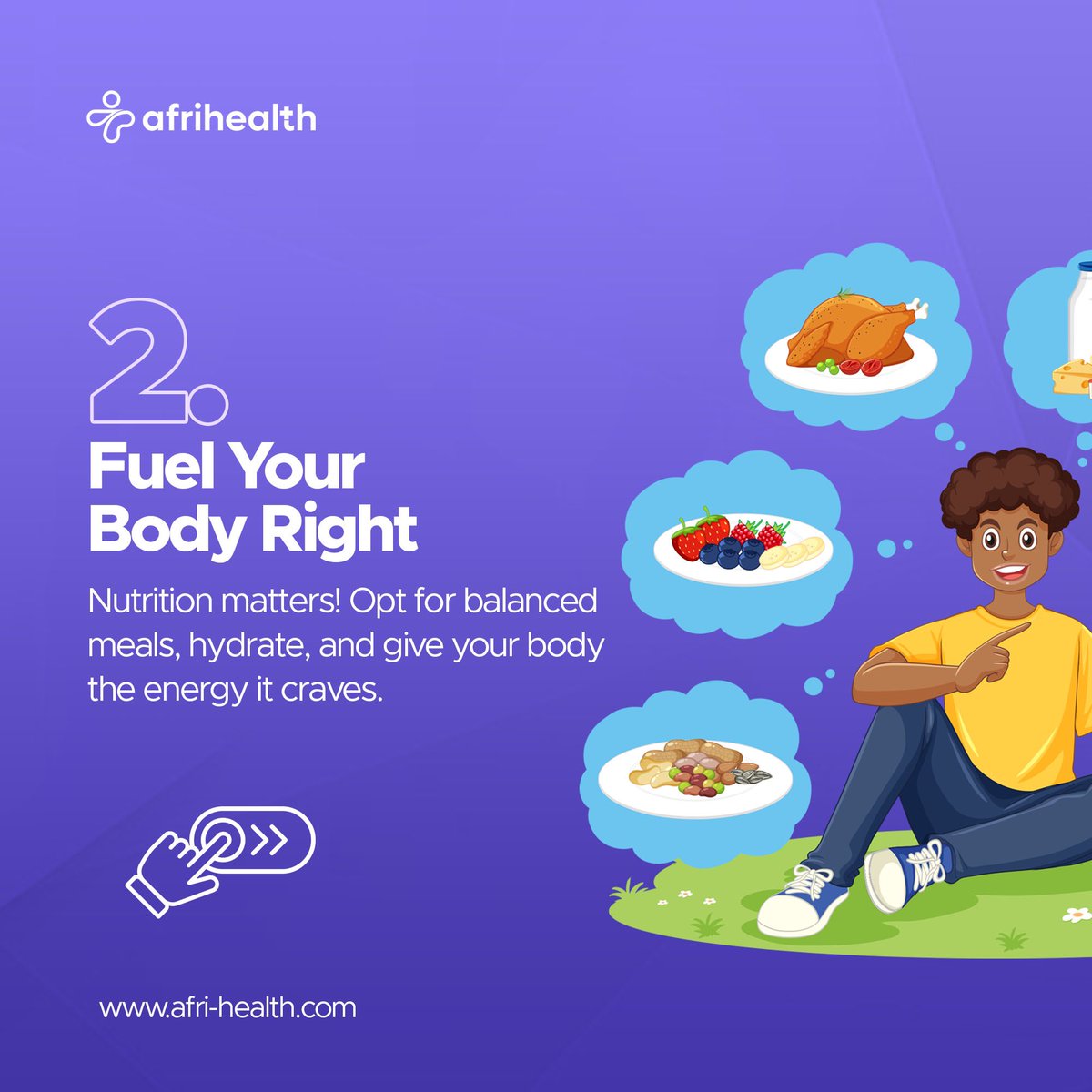 afrihealthltd's tweet image. Boost your performance with these 3 game-changing hacks! 

Swipe ➡️ to uncover the secrets. 💪 

Tag a friend to help them. 💜

#PerformanceHacks #Hacks #Health #Healthtips #healthyliving #Rigourplus #Afrihealth