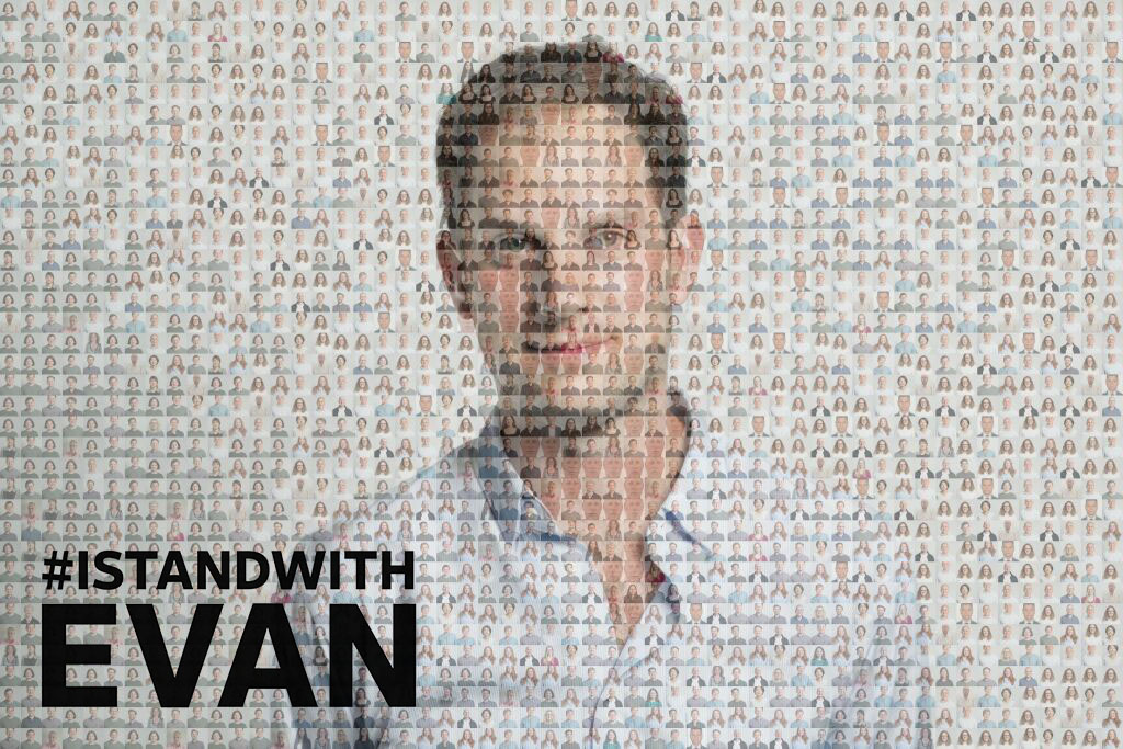 WSJLive's tweet photo. 27 weeks. That’s how long our friend and colleague @EvanGershkovich has spent in a Russian prison, unjustly detained. We call for his immediate release. #IStandWithEvan #journalismisnotacrime 

https://t.co/NOM8312V71 https://t.co/gb3XoKCMKJ