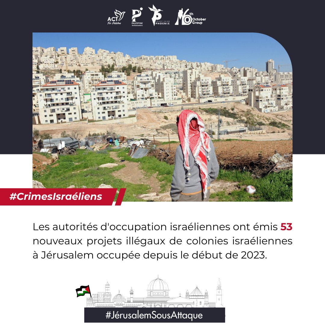 act4palFr's tweet photo. #JérusalemSousAttaque
#CrimesIsraéliens
#JerusalemUnderAttack
#IsraeliCrimes https://t.co/hH6f8iVwE0