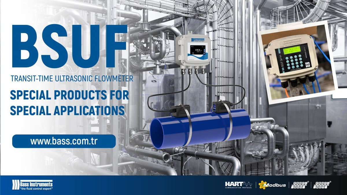 InstrumentsBass's tweet photo. 🔵 Transit-Time Ultrasonic Flowmeter BSUF-TTCP

✅ Easy Assembly With Clamp
✅ Magnetic Sensor For Metal Pipes
✅ No Pressure Loss
✅ Economic https://t.co/lCVyIdKL0r