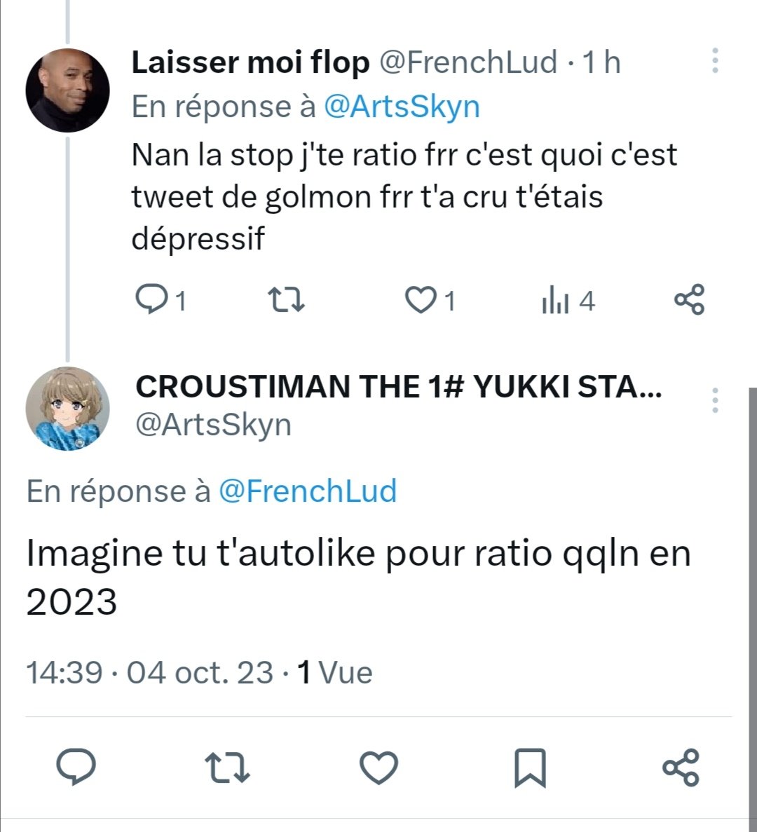 FrenchLud's tweet photo. @ArtsSkyn Vraiment pas genre https://t.co/9rWRtij4vr