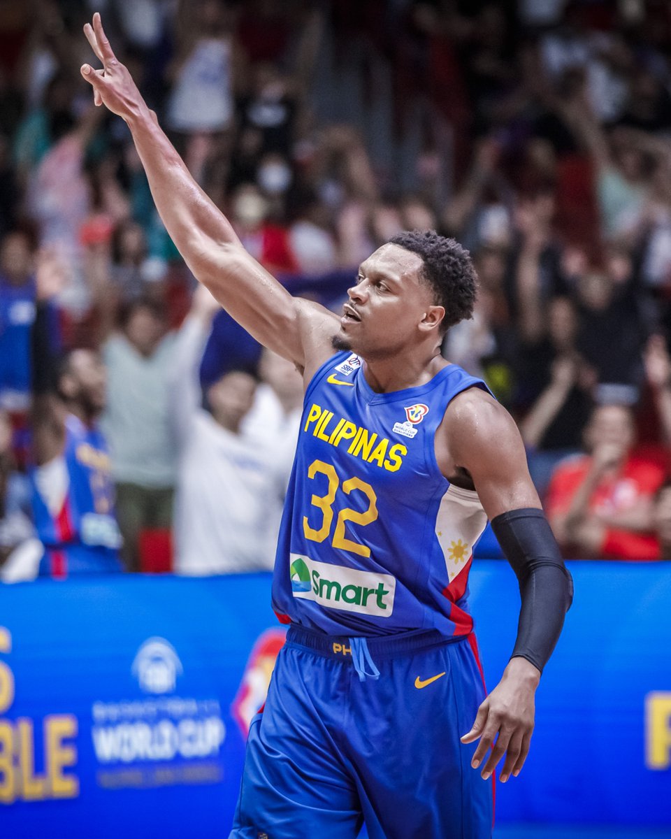 FIBAAsiaCup's tweet photo. Justin Brownlee is HIM 😤

📌 33 PTS, 5 REB, 4 AST, and 7 3PM in 77-76 W vs. China
📌 Spearheaded a comeback from 20 down
📌 Scored Gilas Pilipinas' last 6 PTS, including go-ahead 3 with 23 secs left
📌 Towed PHI to their first appearance in the Asian Games final since 1990 🇵🇭 https://t.co/mvA5r6KSIm