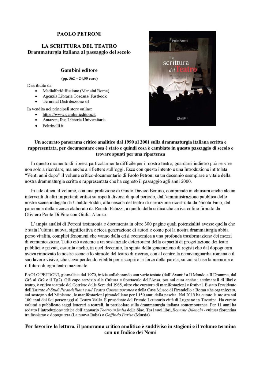 A Napoli città  teatrale vi aspetto in tanti