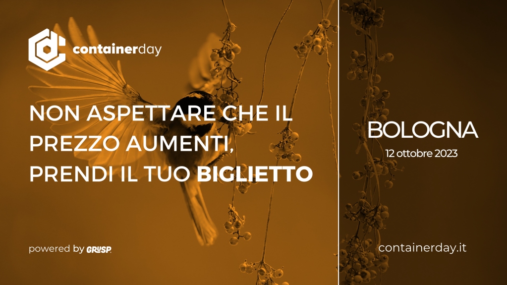 containerdayit's tweet image. ⌛Oggi è l&apos;utimo giorni per prendere il tuo biglietto prima dell&apos;aumento di prezzo!
Non aspttare!
Ci vediamo a📍 Bologna il 📅 12.10.23
🎫 devsecopsday.it

#devsecopsday23 #DevSecOps #DevOps #IncontroDevOpsItalia #Cybersecurity #Containers