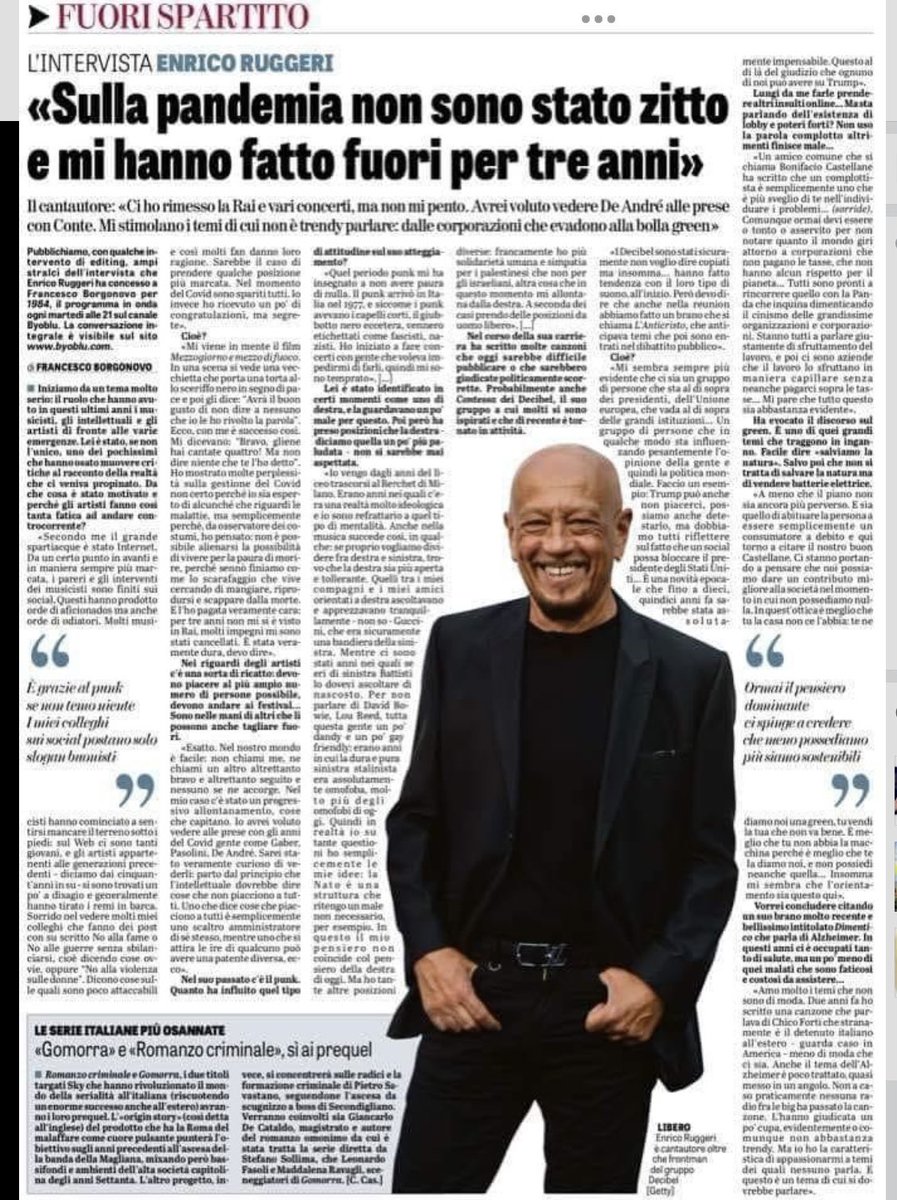 Complimenti a <a href="/franborgonovo/">Francesco Borgonovo</a> che ha riportato le mie parole con esemplare correttezza. 
C’è ancora onestà intellettuale, a saperla cercare.