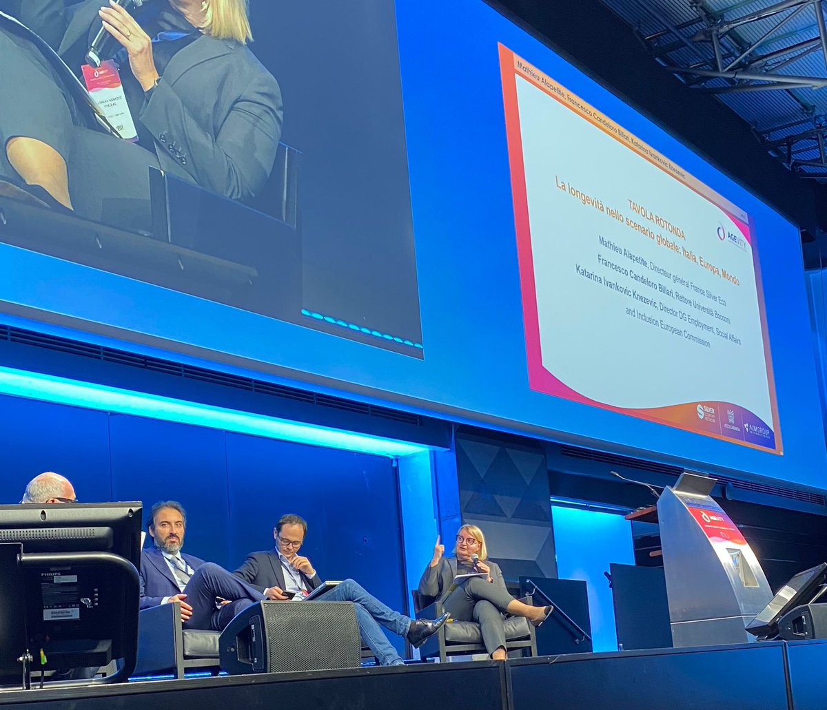 Yesterday in Milano <a href="/EU_Social/">EU Social 🇪🇺</a> at the AGEVITY 2023 event organised by Employer’s Association of the Region Lombardia and by Silver Economy Network.
Conclusion- in an ageing society, social participation and active citizenship are key for building dynamic and resilient societies.