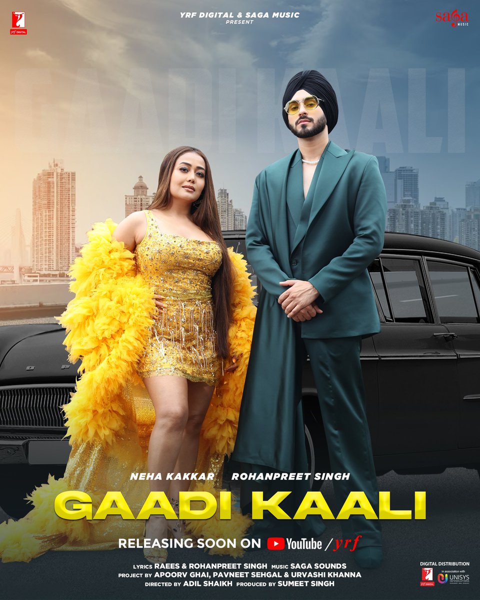 Get ready for a drive with us in our #GaadiKaali 😎
The gedi song of the year!

@iamnehakakkar | <a href="/RohanpreetSings/">Rohanpreet Singh</a> | <a href="/yrf/">Yash Raj Films</a> | <a href="/SumeetSinghM/">Sumeet Singh</a> | #pavneetsehgal | #apoorvghai | #raees | <a href="/Ad7777Adil/">Adil Shaikh</a> | #serene_subarno #urvashikhanna | <a href="/saga_sounds/">Saga Sounds</a> | @unisysinfo | <a href="/Saga_Hits/">Saga Music</a> |