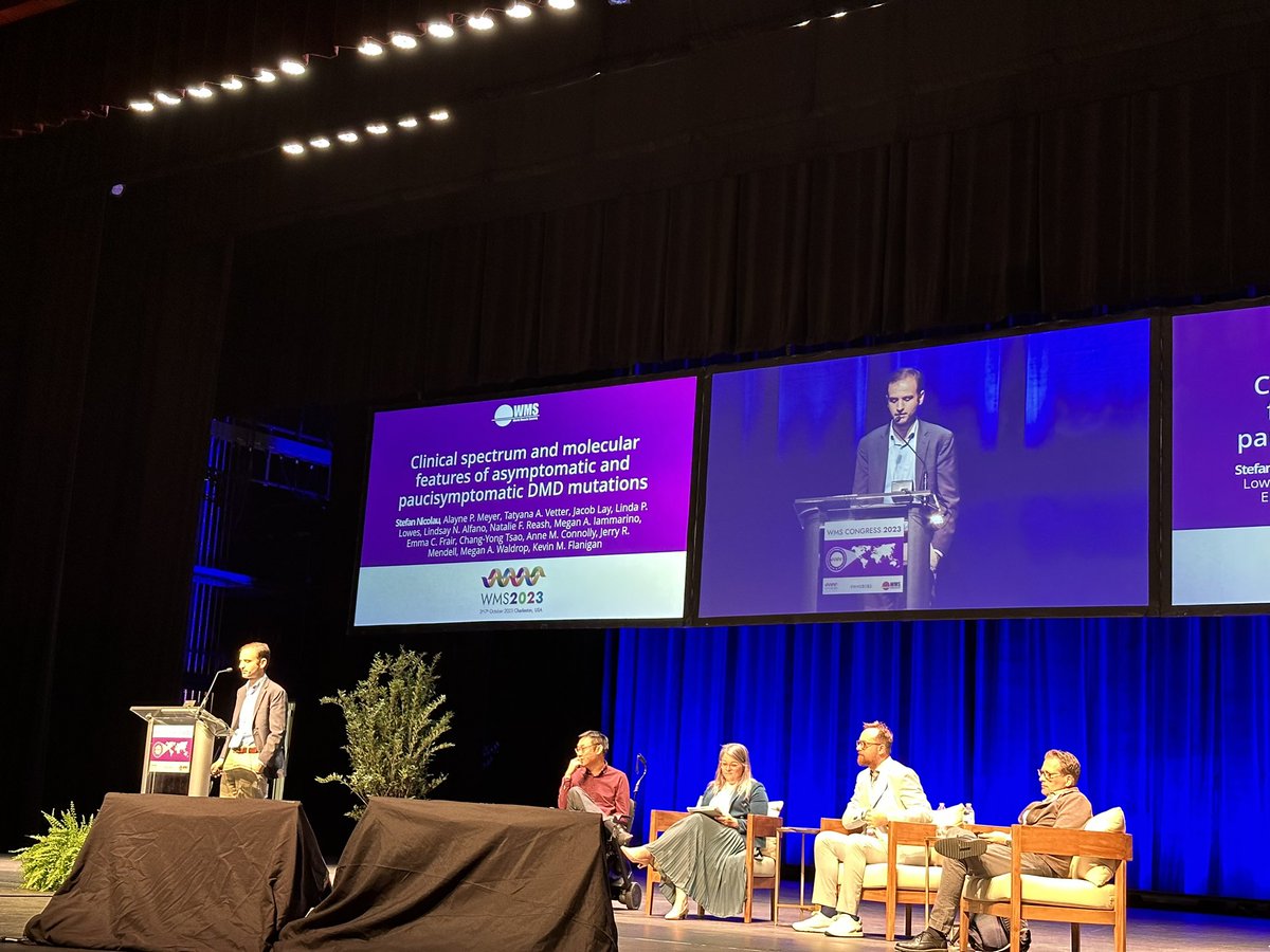 TLiewluck's tweet image. How #DMD mutations lead to asymptomatic or paucisymptomatic phenotype by Stefan Nicolau , our former Mayo Clinic Neuromuscular Fellow,and @KevinMFlanigan. #WMS2023