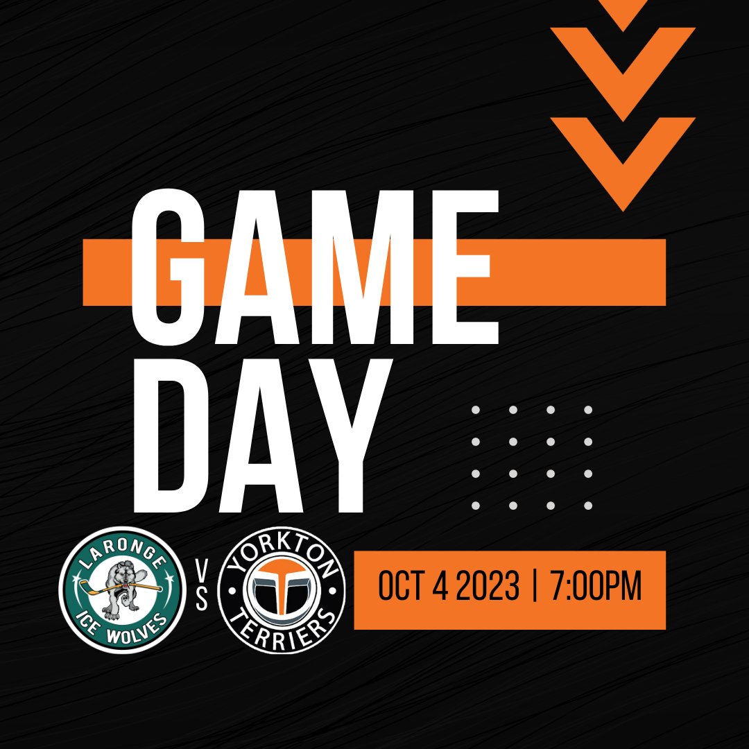 It's GAME DAY! The Terriers welcome the La Ronge Ice Wolves to town for the first meeting of the season.

📍Westland Insurance Arena
📺 <a href="/FloHockey/">FloHockey</a> 
📻 <a href="/GX94Radio/">GX94</a> 
⏲️ 7:00 PM