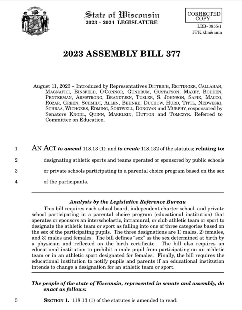 paigeandrson's tweet photo. The hate perpetuated in AB 377, banning trans women in K-12 sports actively contributes to harm against a VERY small population that does not create the problems this bill manufactures in a culture war. We do NOT need this. #defendtranslives https://t.co/0egiqQrwKp