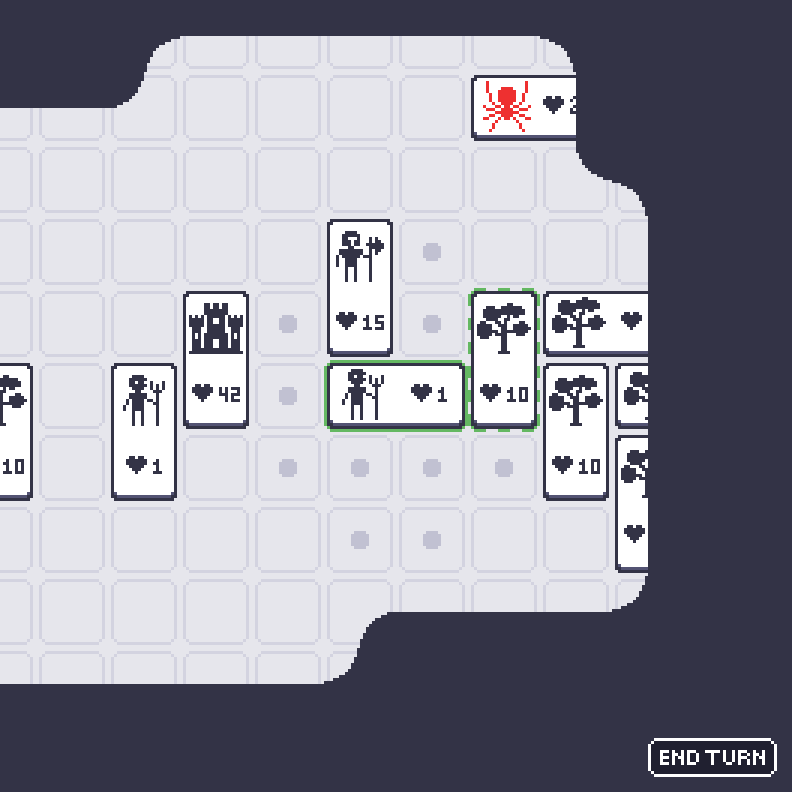 Dominoes Kingdom
The prototype I'm working on: turn-based city building simulator where everything is made up of dominoes. The player will have to collect resources, construct buildings, explore the map and of course fight with enemies!

#gamedev #indiedev #pixelart #godotengine
