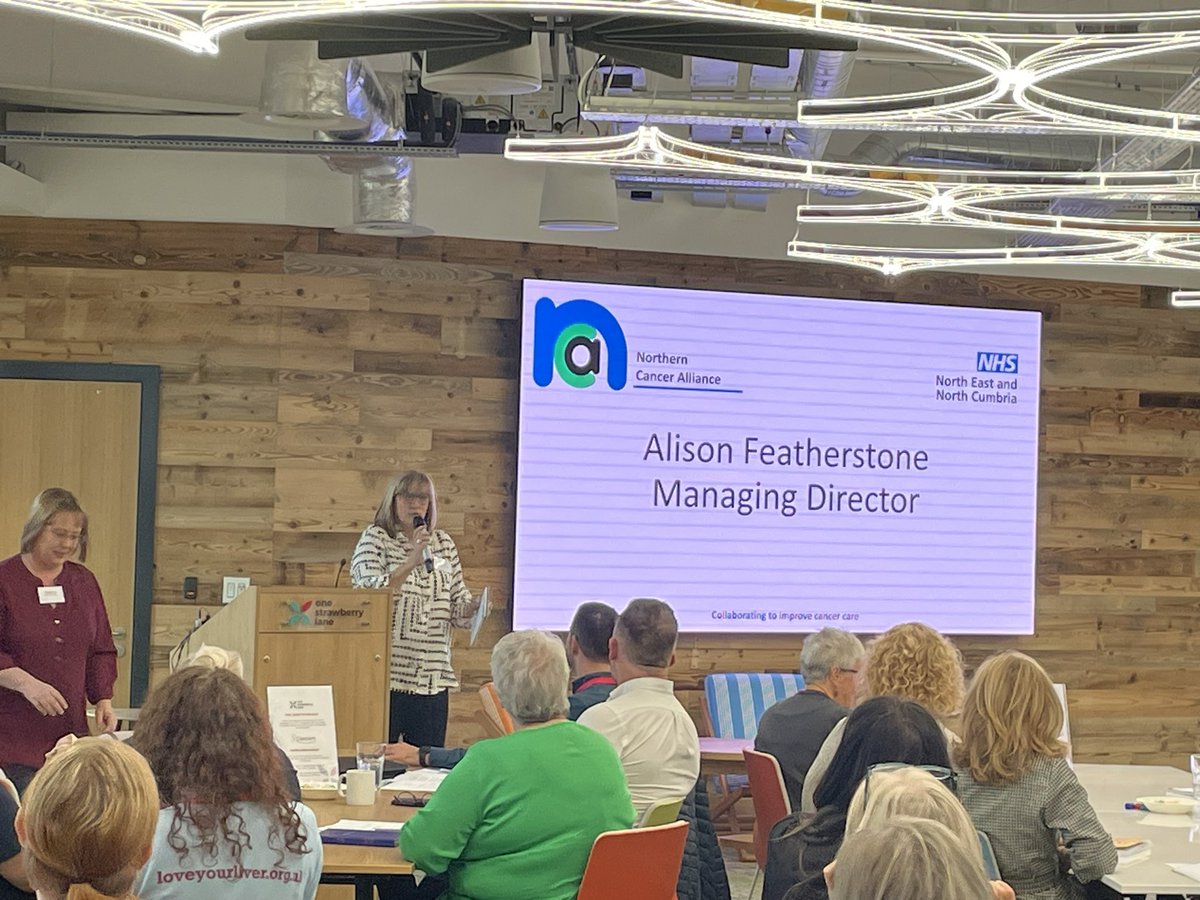 ClareDoney's tweet photo. Making new connections and wonderful to see so many familiar faces at the Cancern networking event today. Buzz in the room and all pulling in the same direction #improvecancercare @NorthernCancer @RyanRileyy @LiveWellwtCan @NCVNENC @CancerNorthEast @MacmillanCDDFT and many others https://t.co/nYYKN9aa32