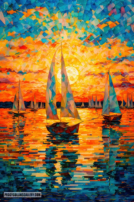 The sun is shining and it's "A Fine Day for Sailing"...can be purchased here - peggy-collins.pixels.com/featured/a-fin…

#sail #sailing #boat #boatlife #sunset #ocean #colorful #art #artist #art #artforsale #BuyIntoArt #AYearForArt
