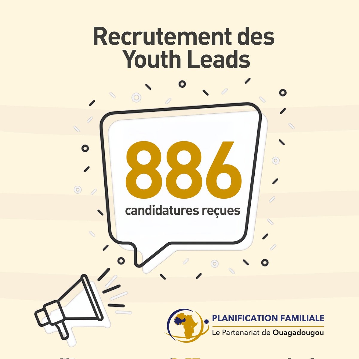 POuagaPF's tweet photo. 🤝L'équipe du @POuagaPF souhaite exprimer sa sincère gratitude envers tous les candidats qui ont manifesté un vif intérêt à travailler avec nous. Pour notre appel à candidatures en vue du recrutement des Youth Leads, nous avons reçu un total de 𝟴𝟴𝟲 𝗰𝗮𝗻𝗱𝗶𝗱𝗮𝘁𝘂𝗿𝗲𝘀 ! Cette réponse enthousiaste démontre la volonté et l'engagement des jeunes à contribuer à l'amélioration de la #SRAJ dans la région. 

Nous étudions toutes les candidatures et vous tiendrons informés des prochaines étapes.