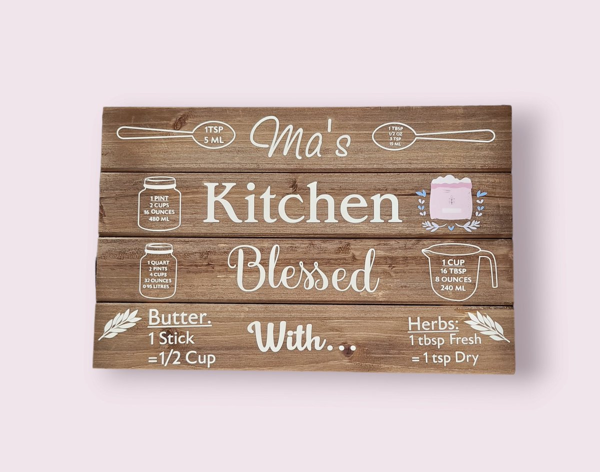 Ma's Kitchen wood plaque is available now. deescraftycorners.etsy.com/listing/147818… #cute #adorable #kidsactivities #kitchen #etsy