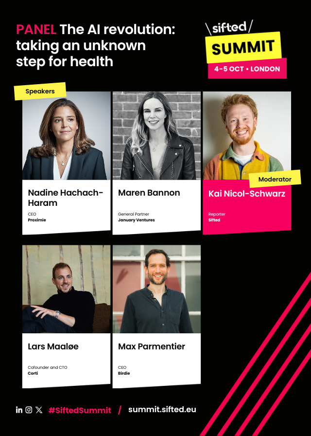 Maren Bannon (@maren_bannon) on Twitter photo I’m looking forward to speaking on a panel about the AI revolution & healthcare at the <a href="/Siftedeu/">Sifted</a> Summit on Thursday. I’ll be on stage with <a href="/DrNadineHH/">Dr Nadine Hachach-Haram FRCS (Plast), BEM</a>, <a href="/NicolSchwarzK/">Kai Nicol-Schwarz</a>, <a href="/larsmaaloe/">Lars Maaløe</a>, and <a href="/Max_Parmentier/">Max Parmentier</a>. Come say hi 👋🏾 if you’re there! I’m looking forward to speaking on a panel about the AI revolution & healthcare at the <a href="/Siftedeu/">Sifted</a> Summit on Thursday. I’ll be on stage with <a href="/DrNadineHH/">Dr Nadine Hachach-Haram FRCS (Plast), BEM</a>, <a href="/NicolSchwarzK/">Kai Nicol-Schwarz</a>, <a href="/larsmaaloe/">Lars Maaløe</a>, and <a href="/Max_Parmentier/">Max Parmentier</a>. Come say hi 👋🏾 if you’re there!