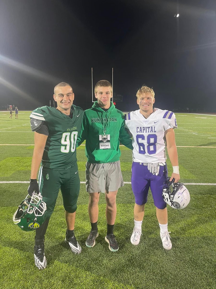 I had an amazing time <a href="/DubC_Football/">Wilmington Football</a>  for a game day visit! Thank you to coach <a href="/CoachSkibba/">Lucas Skibba</a> for the invite! 
<a href="/CoachClayB/">Stephen Beeler</a> <a href="/HuntsmenFball/">Huntington Huntsmen Football</a> 
#quakerstyle