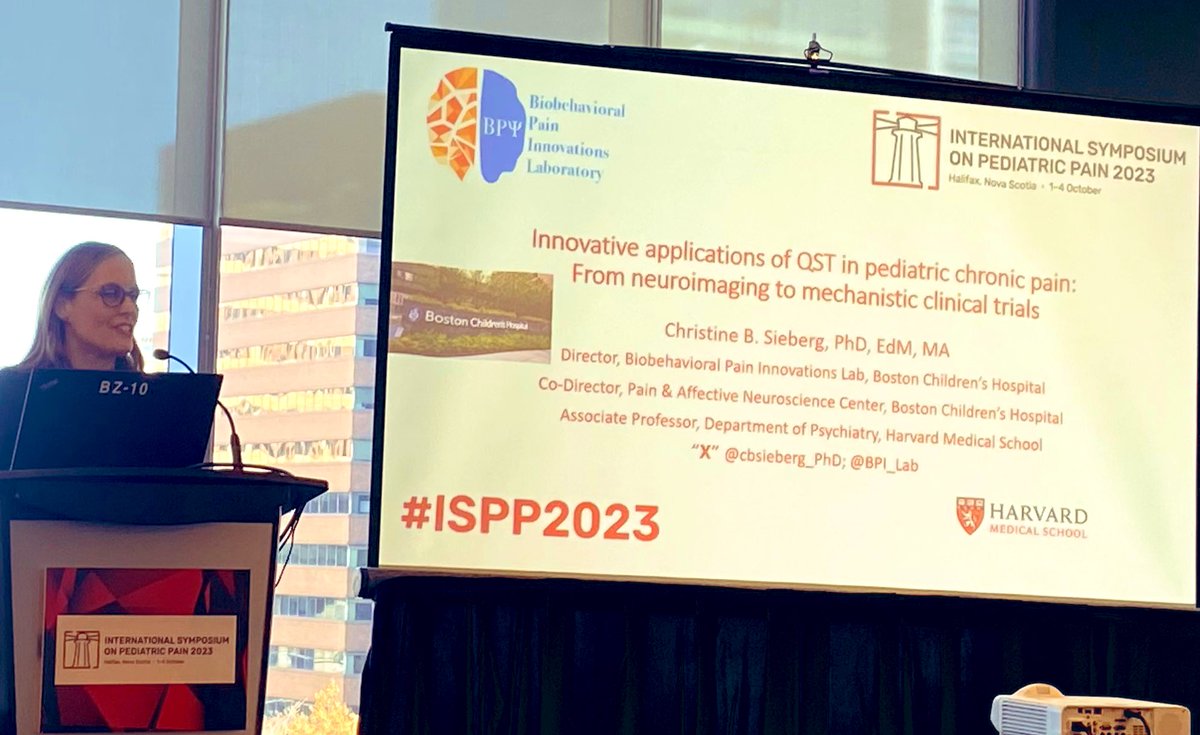 Is precision medicine possible for pediatric #chronicpain? Can quantitative sensory testing help us move us towards this goal?
Presentation by @cbsieberg_PhD at #ISPP2023 #pedspain #itdoesnthavetohurt