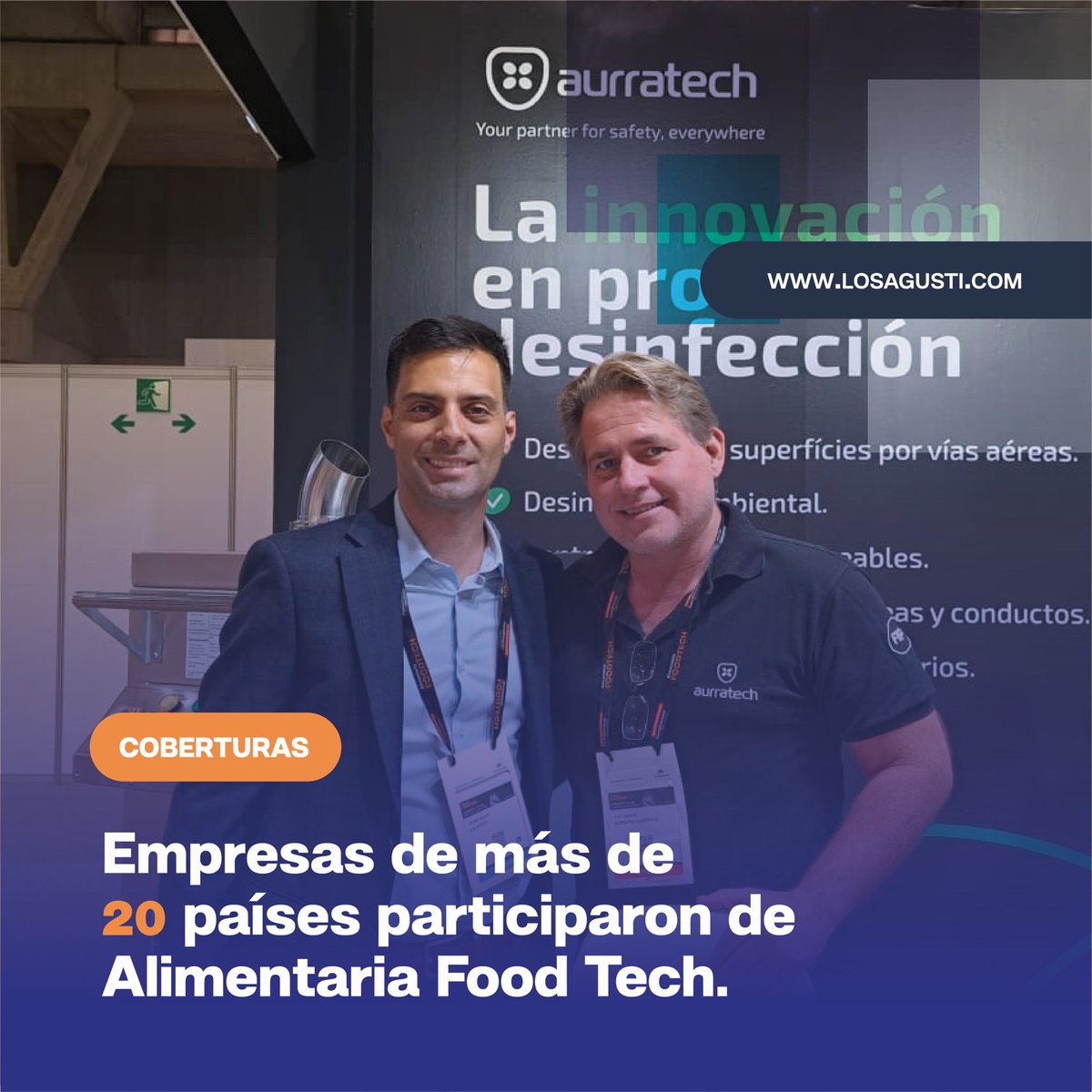Hablamos con Caio Agmont, director de una empresa brasilera (@aurratech_brasil), patentando una tecnología desarrollada en Europa para la desinfección de la industria alimentaria.

.

📱Leé más en 𝐰𝐰𝐰.𝐥𝐨𝐬𝐚𝐠𝐮𝐬𝐭𝐢.𝐜𝐨𝐦