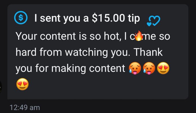 I woke up with this message on the blue site 🫣😻 if you want to see my special content too check https://t