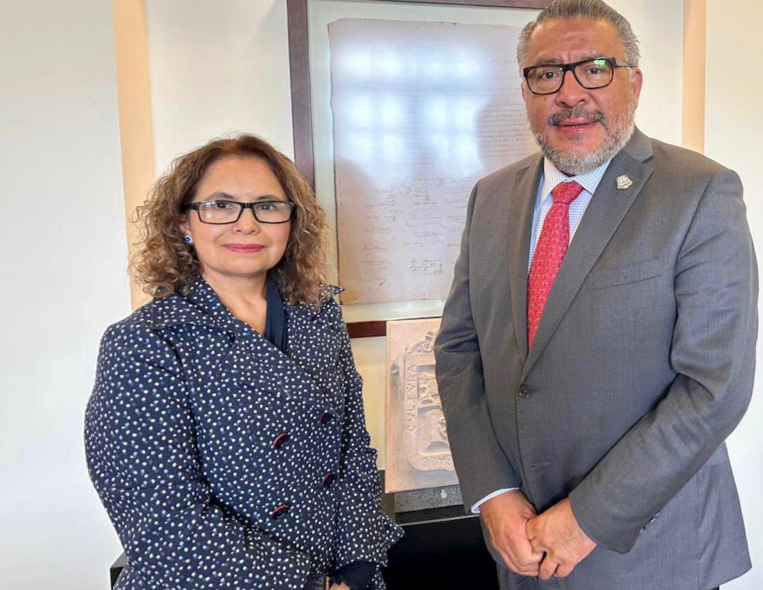 horacioduarteo's tweet photo. Me reuní con la magistrada @PatriciaTovarP quien fue elegida como nueva Presidenta del @TeemOficial. 
La coordinación entre autoridades estatales es fundamental para el fortalecimiento de la democracia y en beneficio de las y los mexiquenses. #ElPoderDeServir https://t.co/bwFvY0LfFP