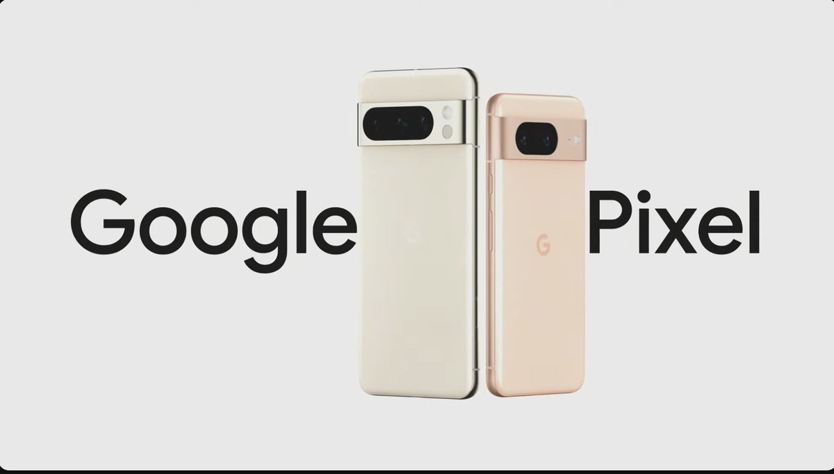 Bhaskar_2510_'s tweet image. 📱 Google Pixel 8 Unveiled! 🚀
🧠 #GoogleTensor G3 + AI
📸 Upgraded ultrawide & all-new wide camera for stunning pics
🌟 2x optical image quality improvement
📺 6.2” Actua display¹ - See the world as it truly is!
💡 42% brighter than #Pixel7
🌈 Ultra-real clarity
🚀 120Hz²…