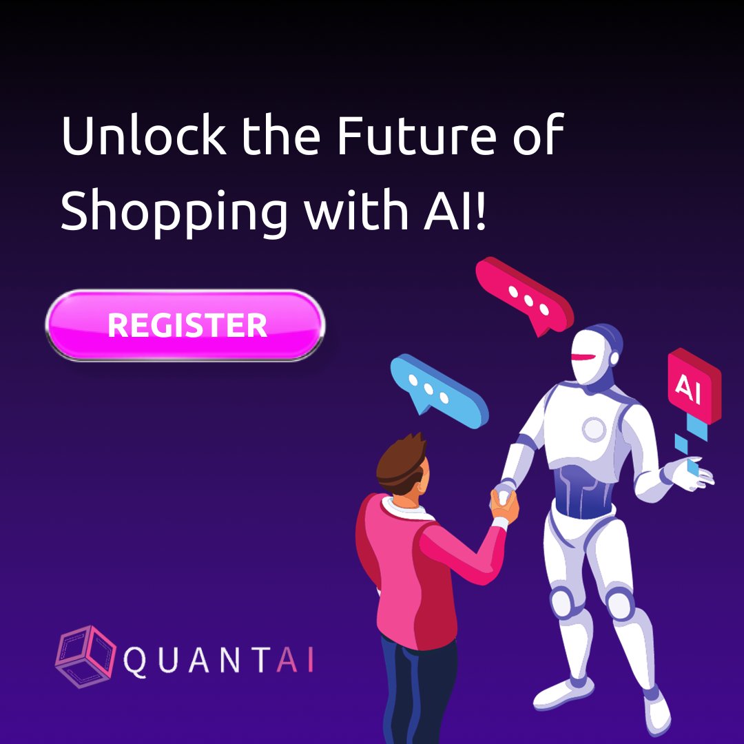 quantaimedia's tweet photo. Unlock the Future of Shopping with AI! 🛍️🤖

At QuantAI, we're bringing a revolutionary change to the world of commerce. 🌐

With our AI-based system, we're redefining how wholesale and retail purchases are made. 
🔗 Learn more: https://t.co/KNhrxZpg3x https://t.co/2rAa8qukM7