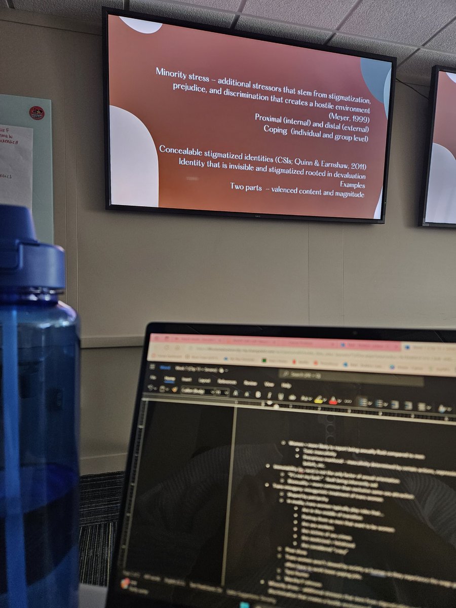 NASPAGAPtweets's tweet photo. Wrapping up my Psychology of Women course - this week we've been discussing gender identity, sexual orientation, and patriarchy. This class has been mind blowing for meπ€― in the best way.
#NASPAGAP23 #AskAGAP #SAgrad #SAchat #CSAM23 https://t.co/dGKxxje5z5