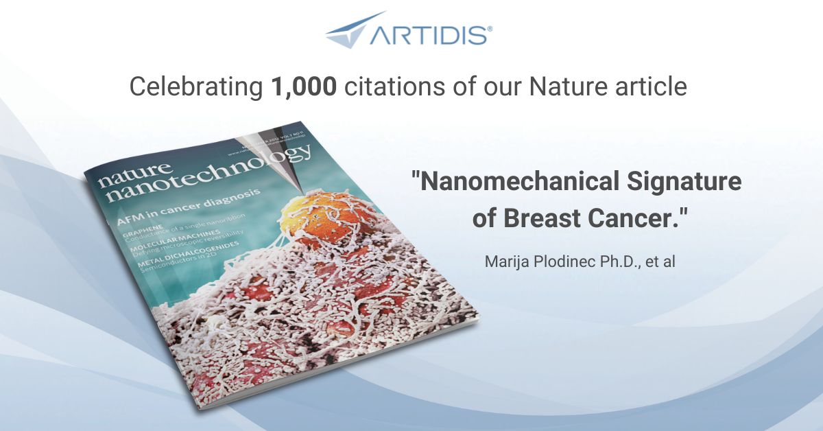 Marking a significant achievement in #breastcancer research! The pioneering Nature publication has exceeded 1,000 citations, highlighting its profound influence on breast cancer detection and diagnosis. Read article here lnkd.in/duYV566v #AtomicForceMicroscopy #CancerCare