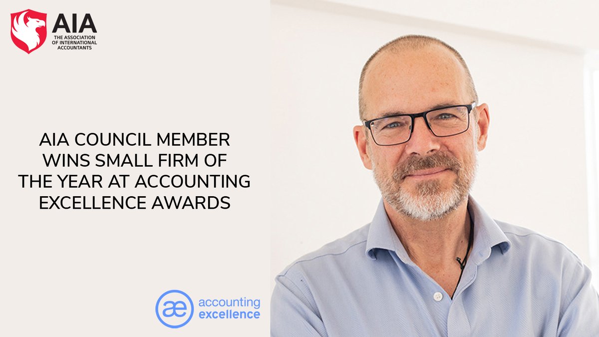 Congratulations to AIA Council Member, Dr Peter Ellington's company 'Triple Bottom Line Accounting' which has been awarded Small Firm of the Year at the 2023 <a href="/AWEBExcellence/">Accounting Excellence</a> Awards 🏆

Read the full article 👇
aiaworldwide.com/news/news/aia-…

#AIA1928 #AE2023 #accountants #accountancy