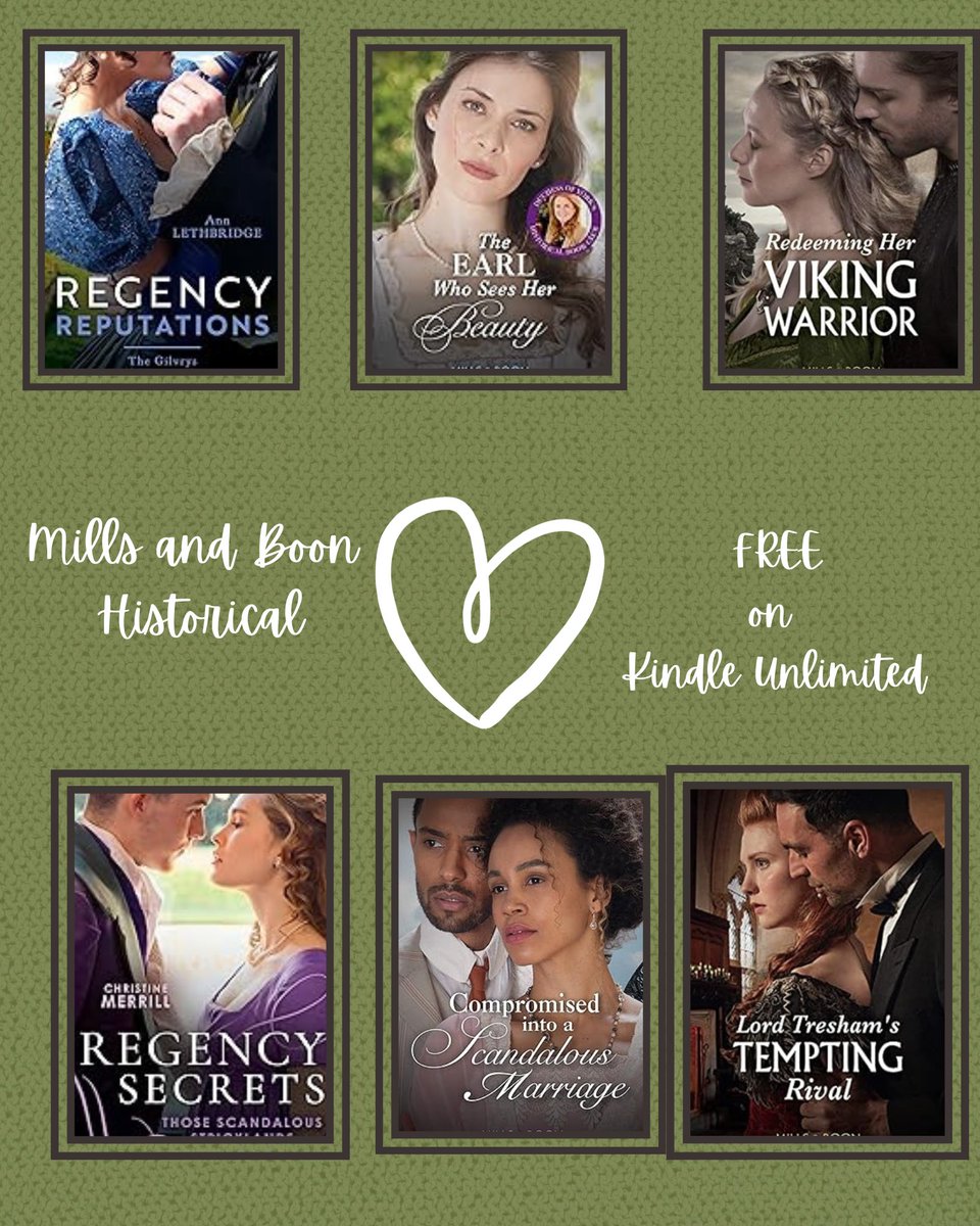 MichelleLStyles's tweet photo. Did you know @MillsandBoon historical are now on #KindleUnlimited UK? Free for a limited time. @JenniAuthor @lydiaallthetime @double_cheese @MargueriteKaye @annlethbridge @Bronwynscott  #HistoricalRomance #RomanceReaders https://t.co/SkvIkCzTEV