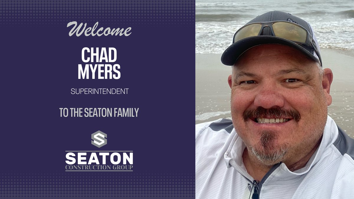 Please join us in welcoming Chad Myers, one of our new Superintendents, to the Seaton family!
 #constructioncontractor  #wichitacontractor #construction #wichitajobs #nowhiring