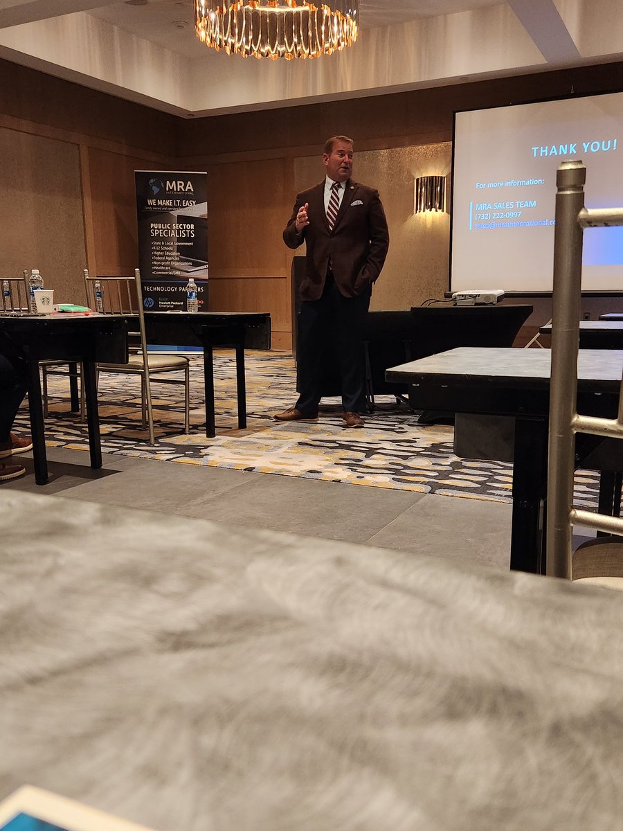 NJTechHour's tweet image. Thank you to the Monmouth County Sheriff for coming to speak @mraint Building a Cyber Resilience Vault workshop. 
#CyberSecurity #techedu