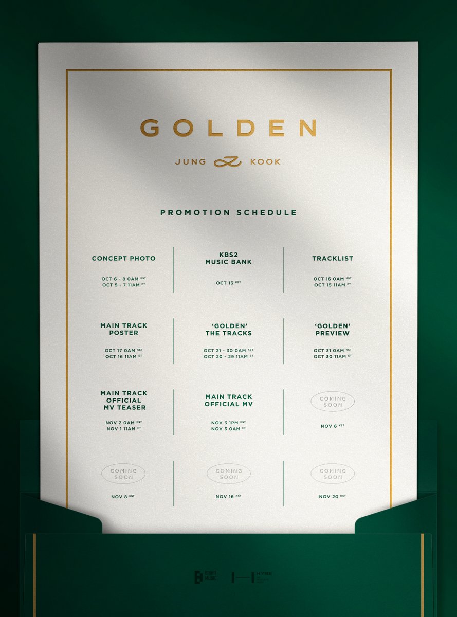 #정국 #JungKook 'GOLDEN' Promotion Schedule #JungKook_GOLDEN