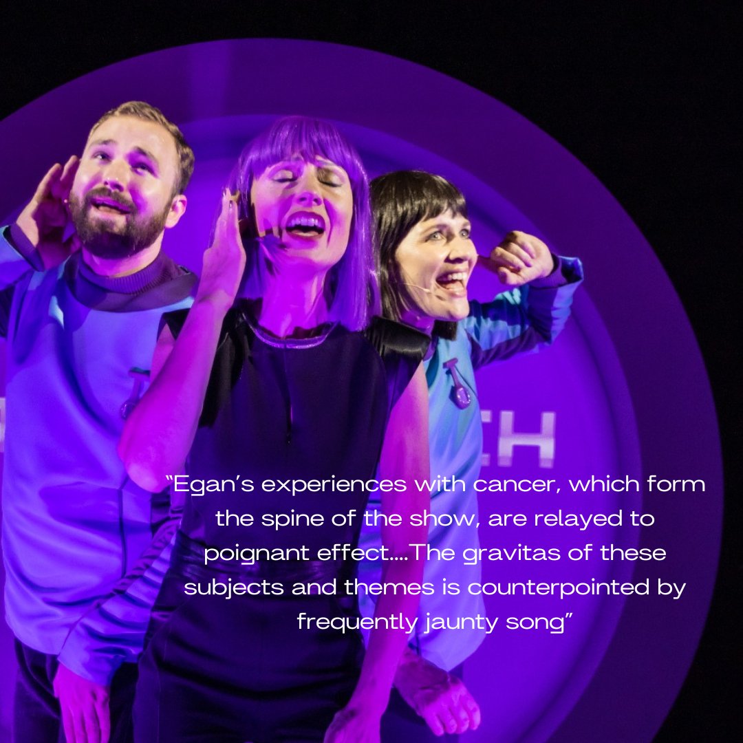 DubTheatreFest's tweet photo. ⭐️⭐️⭐️⭐️“@karenegandiva’s experiences with cancer, which form the spine of the show, are relayed to poignant effect...The gravitas of these subjects and themes is counterpointed by frequently jaunty song” @IrishTimesNews 

Warrior tickets and info 👇🎟️👀
https://t.co/FSXiPcDW4U https://t.co/y6gln5oQ53