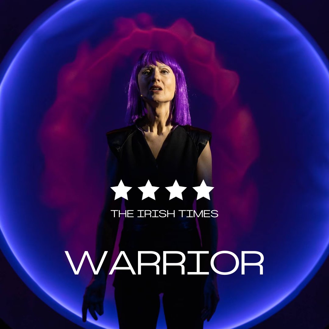 DubTheatreFest's tweet photo. ⭐️⭐️⭐️⭐️“@karenegandiva’s experiences with cancer, which form the spine of the show, are relayed to poignant effect...The gravitas of these subjects and themes is counterpointed by frequently jaunty song” @IrishTimesNews 

Warrior tickets and info 👇🎟️👀
https://t.co/FSXiPcDW4U https://t.co/y6gln5oQ53
