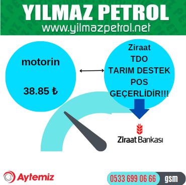 Tarım Destekleme Çiftçi kartınızı, akaryakıt istasyonumuzda kullanablirsiniz...Üstelik indirimli fiyatlar ile.