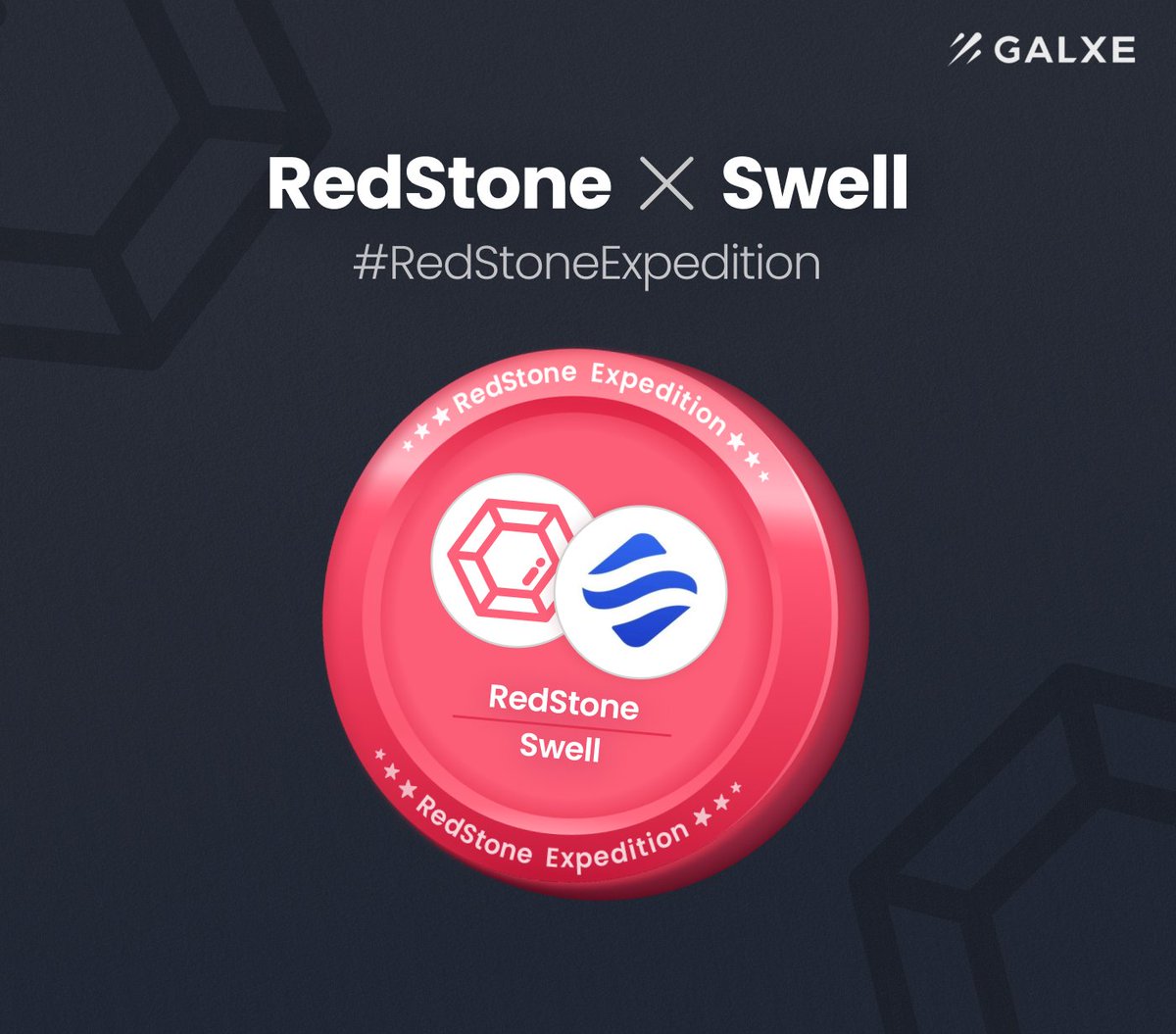 ⛏️ Calling all RedStone Miners!

Thrilled to unveil <a href="/Galxe/">Galxe</a> 7th partnership campaign in collaboration with <a href="/swellnetworkio/">Swell 🌊⛓️</a> for the #RedStoneExpedition

Get ready for an incredible journey ahead ♦️

Complete tasks to earn your exclusive partnership OAT 👇
galxe.com/RedStone/campa…