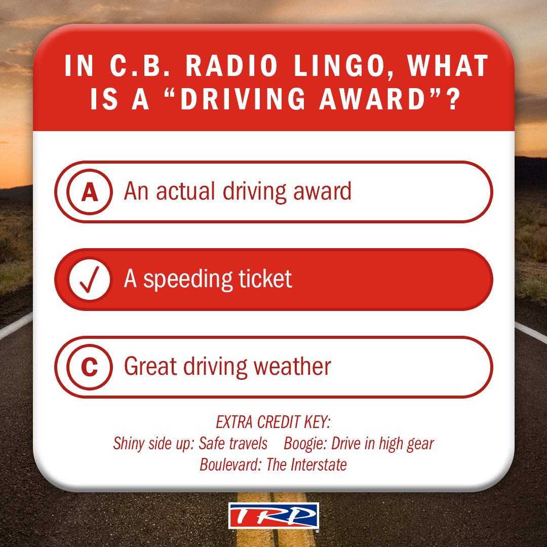 October 4 means it’s 10-4 Day! Here’s to keeping your rig shiny side up and boogie-ing down the boulevard. Ready to test your deep knowledge of C.B. radio lingo? 
#TRPParts #Trucking #TruckLife