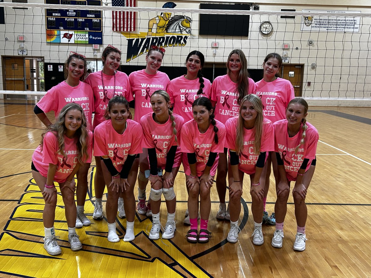 steinbrennervb's tweet photo. Great night of Volleyball with a sweep of Newsome for JV and Varsity. We also raised a lot of money to go towards cancer research. Thank you to everyone who cheered on the Warriors and supported our fundraising. 🧹🏐 @gshswarriors @SteinbrennerABC https://t.co/XGHctRZPOq