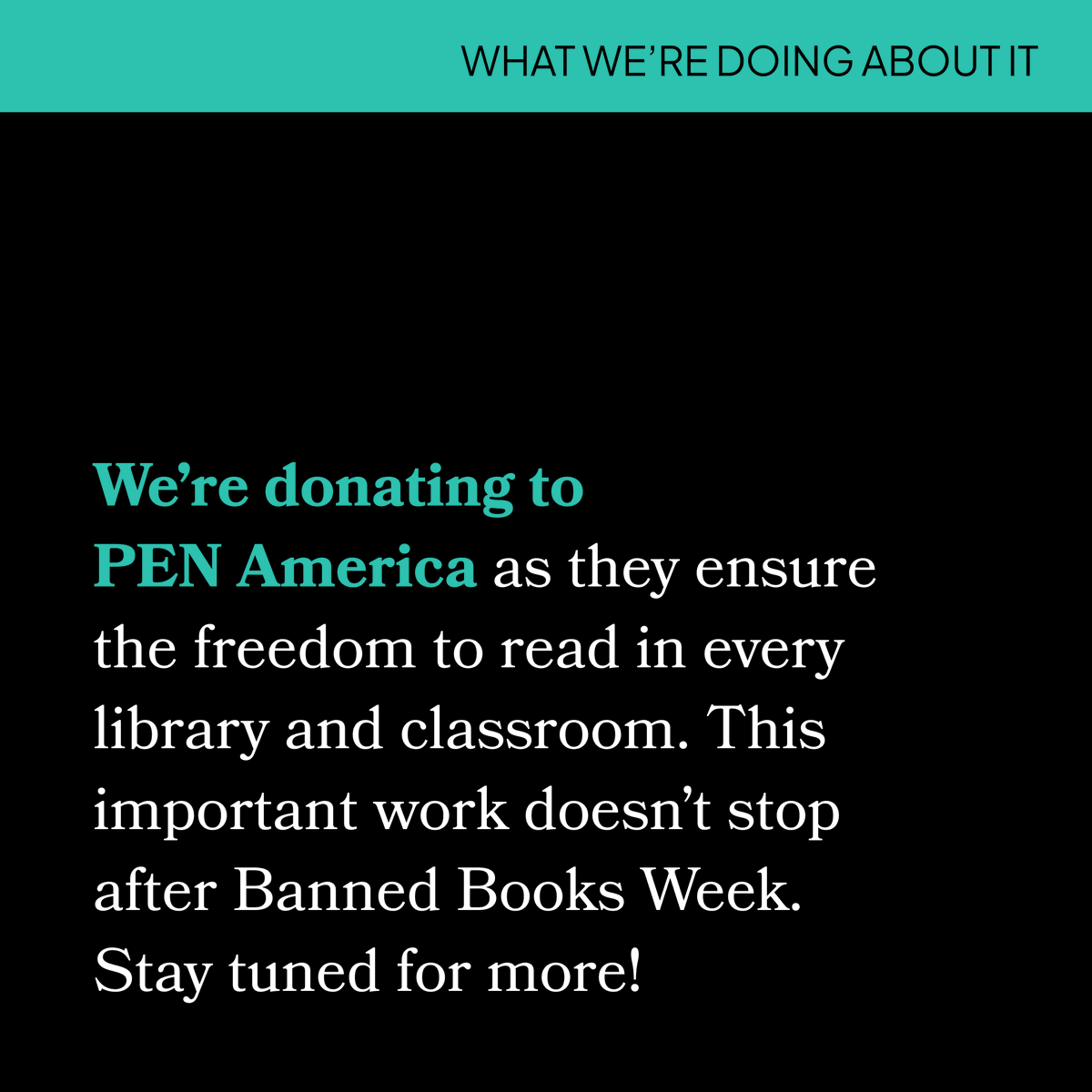 Scribd stands against book banning and celebrates books that elevate diverse voices, topics, and histories. We’re kicking off this #BannedBooksWeek and our subscription’s 10th anniversary by donating $20,000 to @penamerica. Learn how you can get involved: bit.ly/3F2n2jN