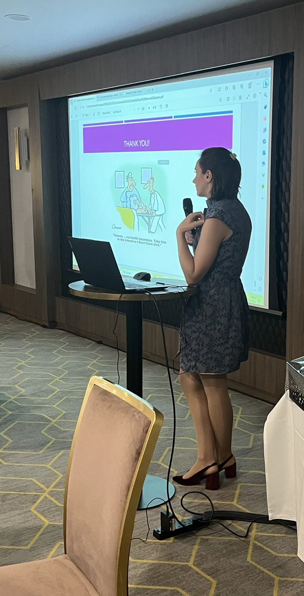 KssAdultCCODN's tweet photo. #KSSACCconference
Our last speaker, Dr Larisa Maris, has given a very interesting talk on the Critical Care Referral Process
A great project for ICU teams to gather data on referrals https://t.co/dEpqDwfXah