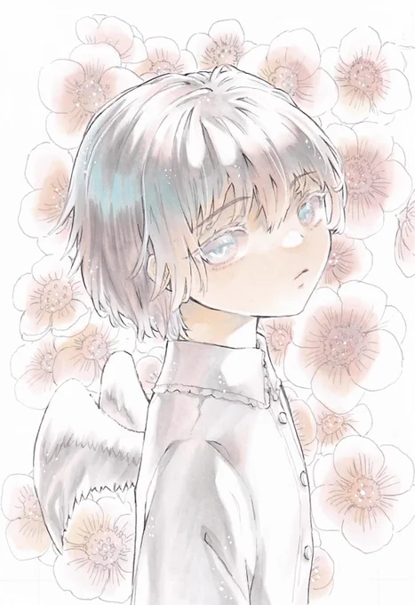 #天使の日双子の羽付きっ子 