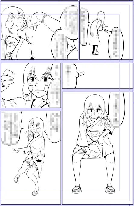 腹が減って腹が減って、まさに食欲の〜🍁

今日描いた絵 1874個目 
●ヤバい!! ハダカで電車に乗っちゃった～ほとんどモロ出しボディペインティング～ 
https://t.co/0BGGK8hZVj 