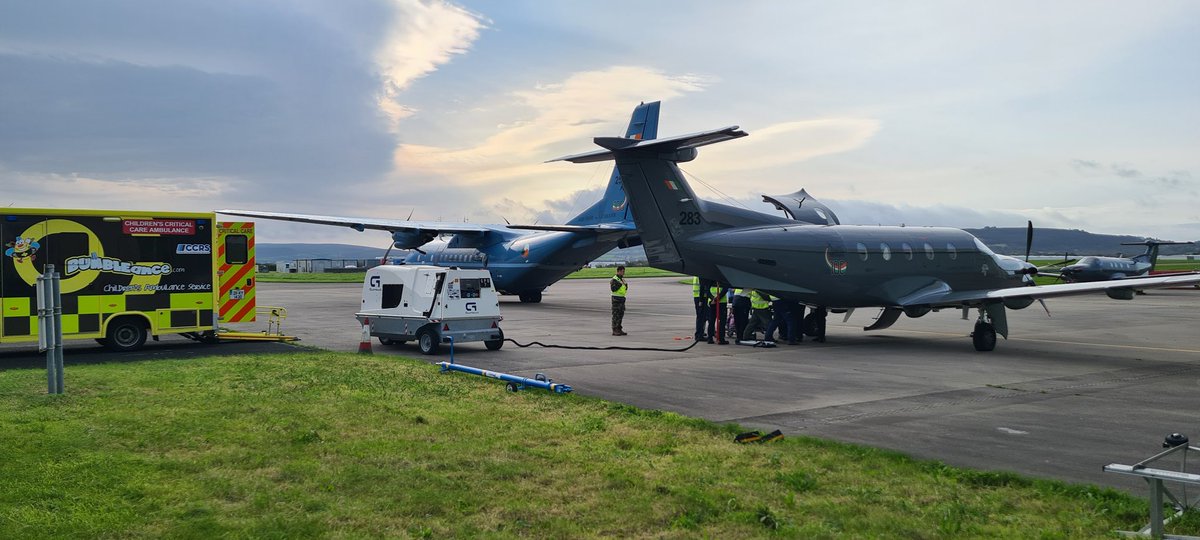 IrishAirCorps's tweet photo. Well done No1 OpsWing, @IrishAirCorps &amp; Irish Paediatric Acute Transport Service (IPATS) from
@TempleStreetHos who transported a 3month old baby today to Holland for specialist treatment. Our dedicated team of pilots &amp; technicians ensured the success of this operation
#BeMore https://t.co/wJ3giif8QV