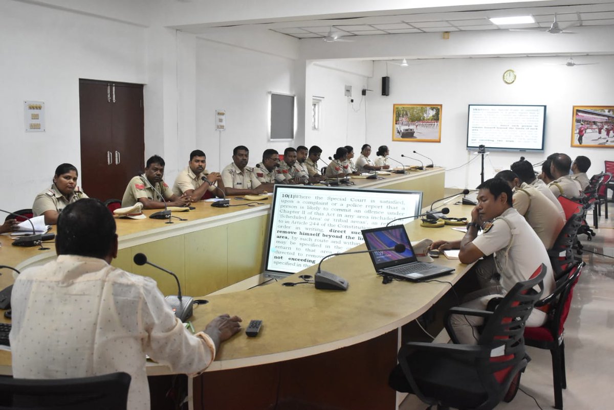 AndamanPolice's tweet photo. Empowering our protectors!
#PTSProthrapur held a course on Protection of Jarawa Tribes & A&N Islands PAT Regulation 1956 today,benefiting 24 police personnel(PC to SI). Special thanks to Sh. T. Sebasteen DySP (Retd) & Sh.Pronob Kumar Sircar, AAJVS for their insightful sessions. https://t.co/kK9nSblzmu