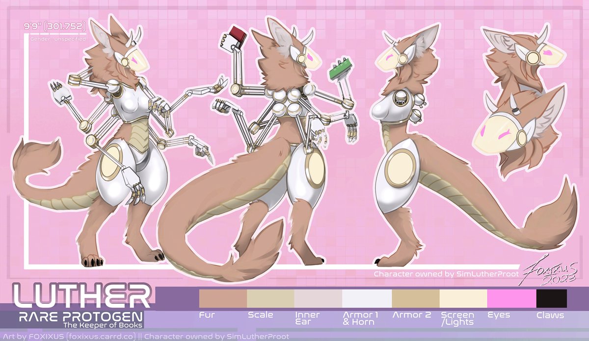 FoxixusArt's tweet image. Refsheet commission for @SimLutherProot