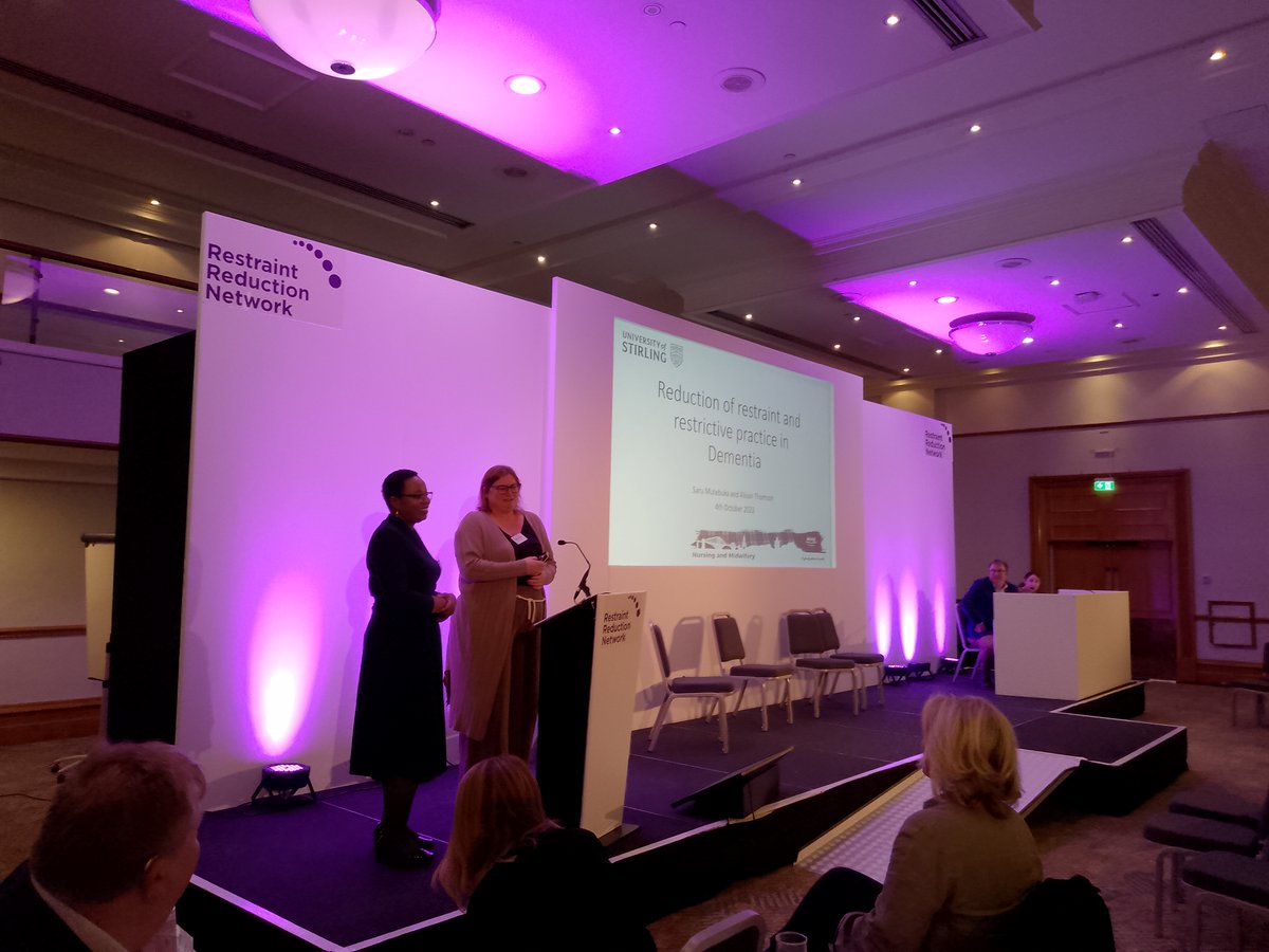 Restraint Reduction Network (@therrnetwork) on Twitter photo And for our final keynote of the conference, <a href="/alit224/">Alison Thomson (she/her)</a> and <a href="/MutebukaS/">Sarudzai Mutebuka</a> highlight the ways restraint is used on people with dementia and explore some of the ways we can work to reduce these restraints
#GrowingOlderWithLearningDisabilities
#RestraintReduction
#RRNConf23 And for our final keynote of the conference, <a href="/alit224/">Alison Thomson (she/her)</a> and <a href="/MutebukaS/">Sarudzai Mutebuka</a> highlight the ways restraint is used on people with dementia and explore some of the ways we can work to reduce these restraints
#GrowingOlderWithLearningDisabilities
#RestraintReduction
#RRNConf23