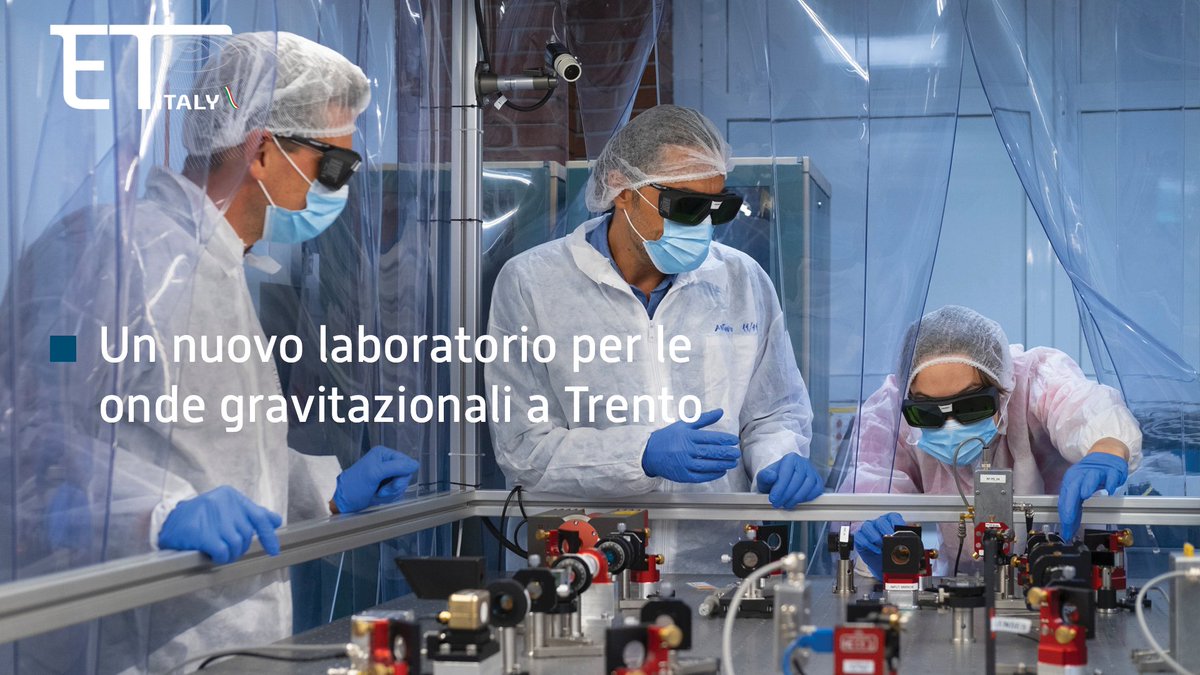 A Trento arriva un nuovo laboratorio per migliorare la sensibilità dei rivelatori di #OndeGravitazionali: il Laboratorio di Interferometria e ottica quantistica per le onde gravitazionali di @unitrento, in collaborazione con @INFN_, una risorsa anche per #EinsteinTelescopeIT.