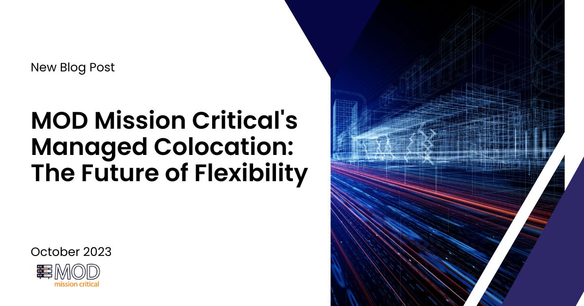 MODMission's tweet image. MOD #ManagedColocation redefines how businesses approach #datacenter needs. With the flexibility of #colocation by the 'U' and a commitment to top-notch service, MOD empowers companies to scale, adapt, and thrive in a rapidly changing #digitallandscape. bit.ly/3F8b4VCMOD